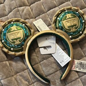 Gold and Green Mickey Ears Headband